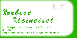 norbert kleineisel business card